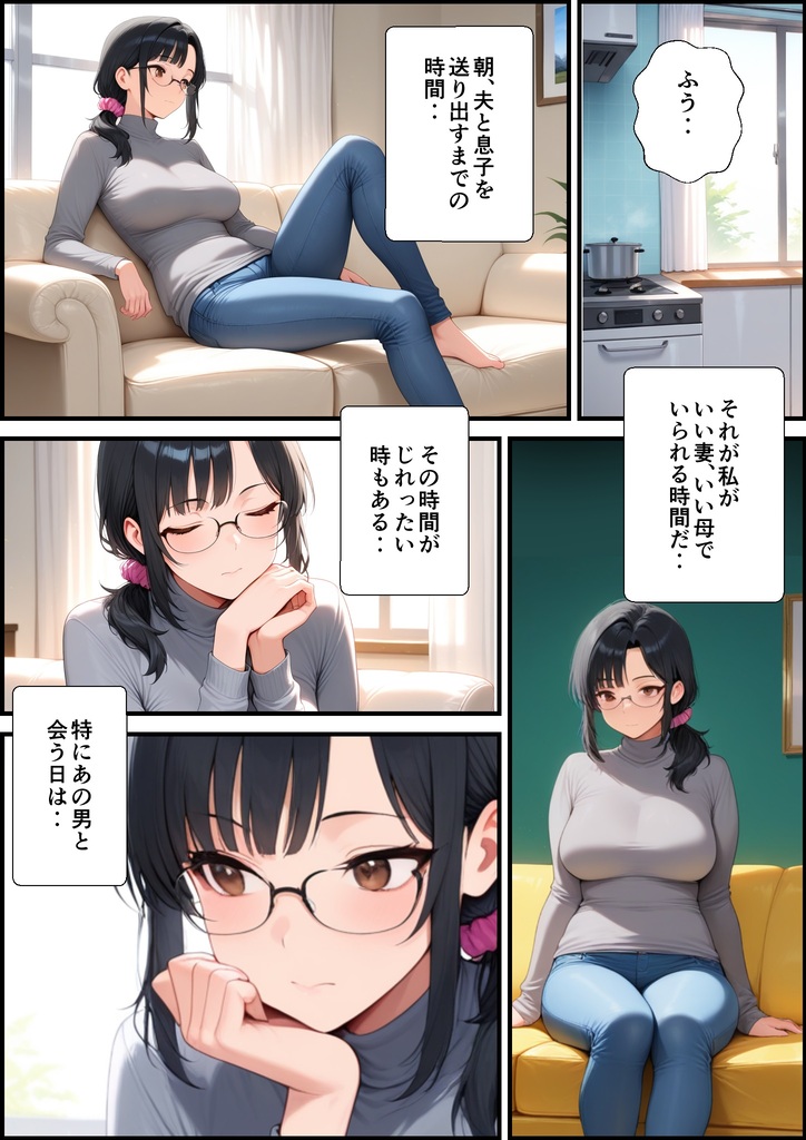 【エロ漫画】毒オジのセフレになってしまった人妻さん…とうとうハメ撮りAV出演することに…