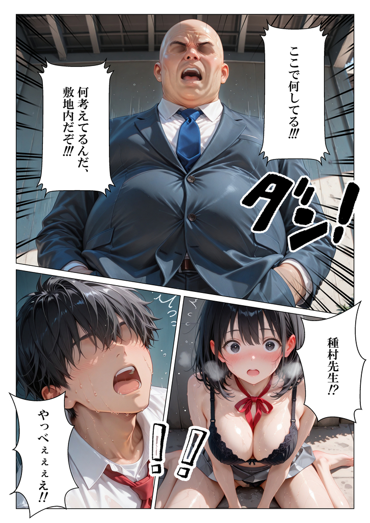 【エロ漫画】早漏体質の彼氏より絶倫教師を選んでしまった女の子の運命が…