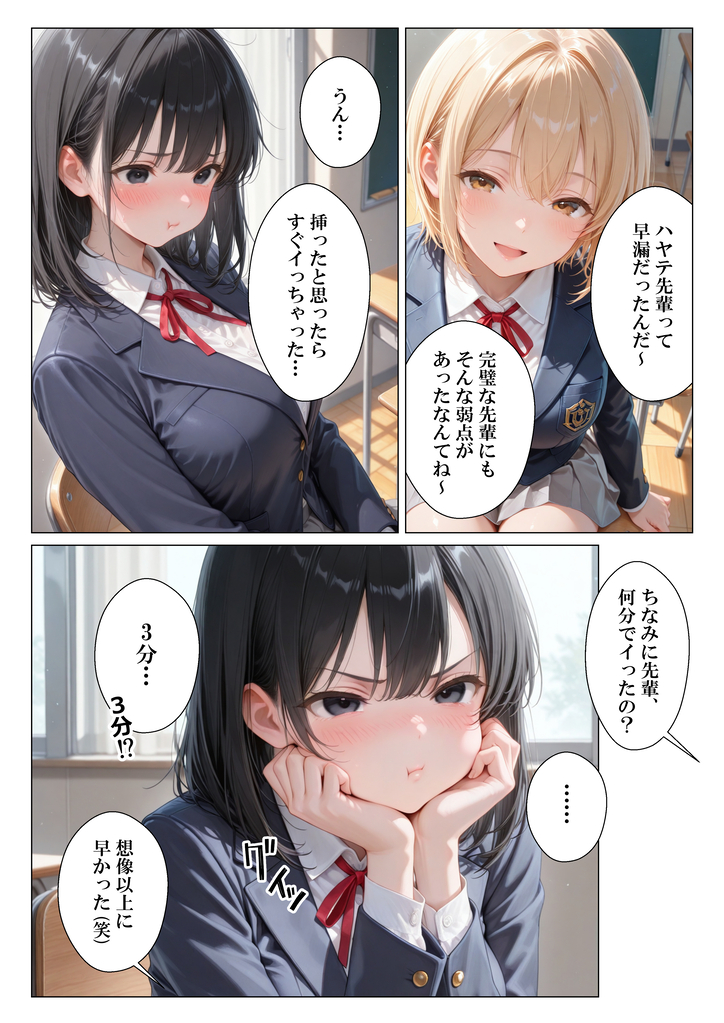 【エロ漫画】早漏体質の彼氏より絶倫教師を選んでしまった女の子の運命が…