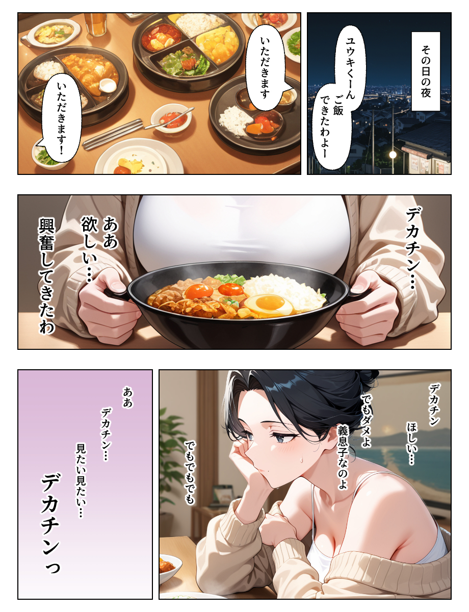 【エロマンガ】父がいない日から始まった義母との近親相姦関係がエチエチすぎる！