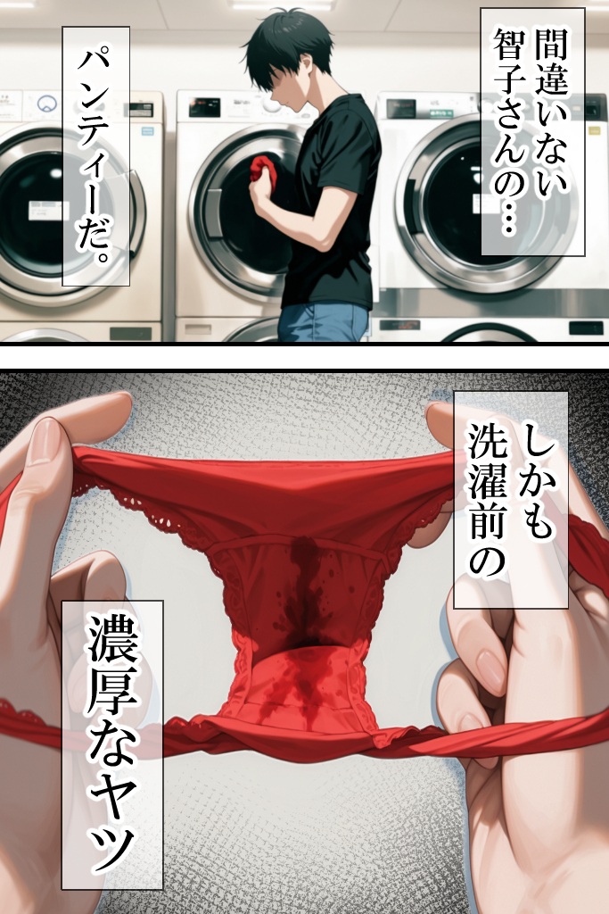 【エロ漫画】1年間のセックスレスの人妻さん隣に住んでる若い男のアソコで完全にメス堕ち…