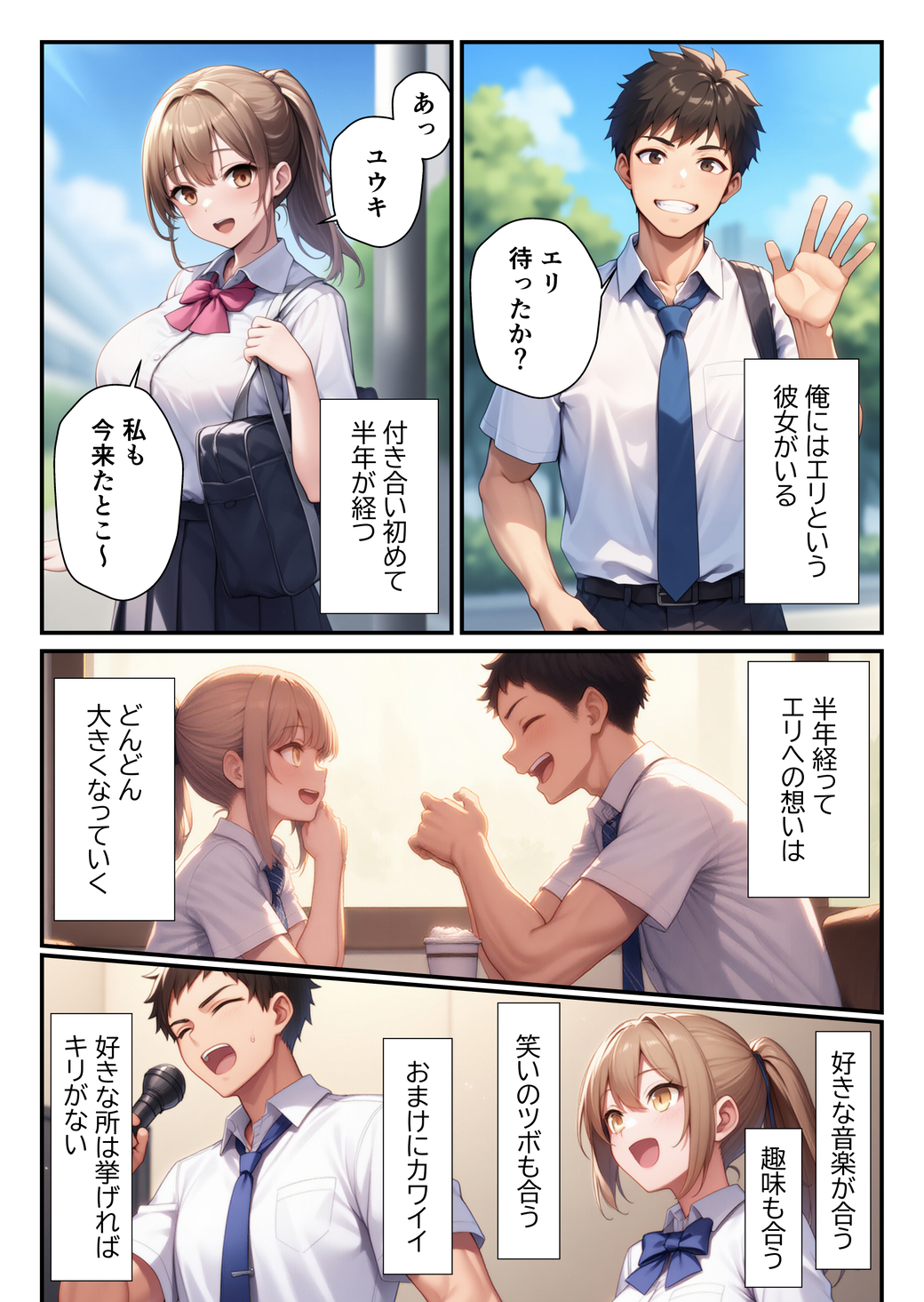 【えろまんが】初恋相手との昔の約束…こんな形で結ばれてる姿にドキドキがとまらない！