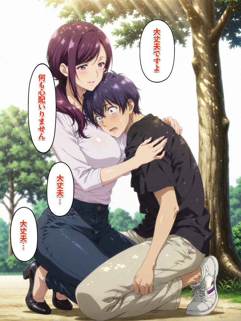 【えろまんが】ワイ…過去にタイムスリップしたら突然綺麗な人妻さんにザーメンを求められる…