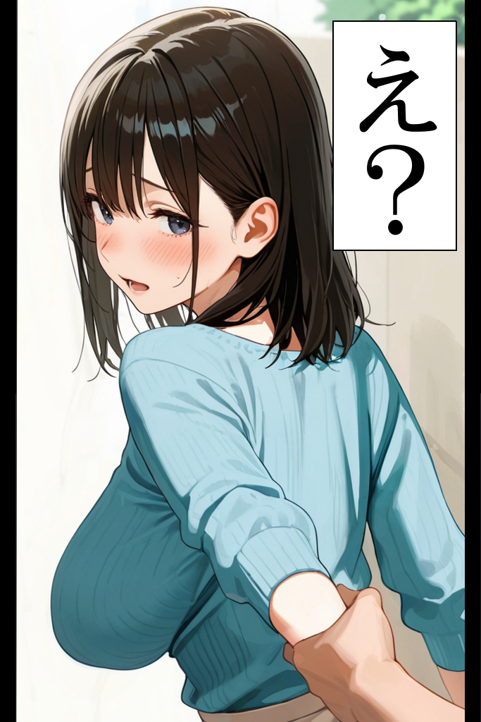 【エロ漫画】1年間のセックスレスの人妻さん隣に住んでる若い男のアソコで完全にメス堕ち…