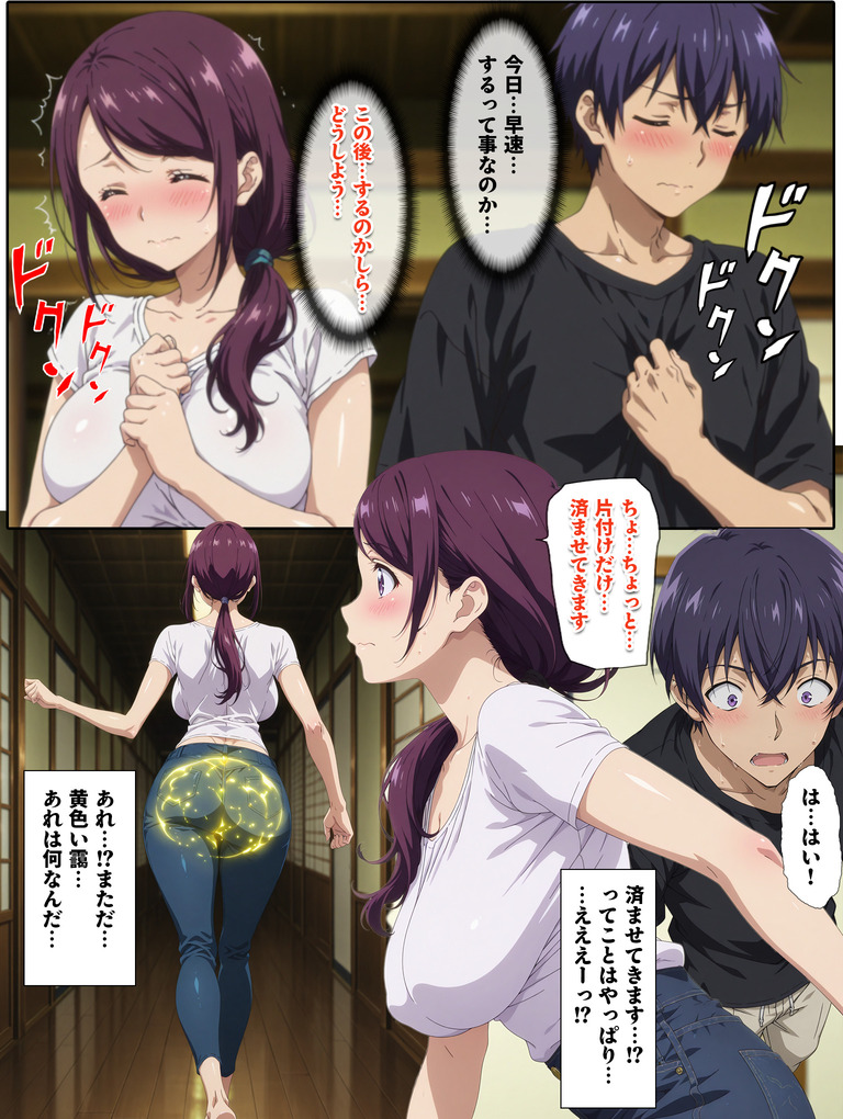 【えろまんが】ワイ…過去にタイムスリップしたら突然綺麗な人妻さんにザーメンを求められる…