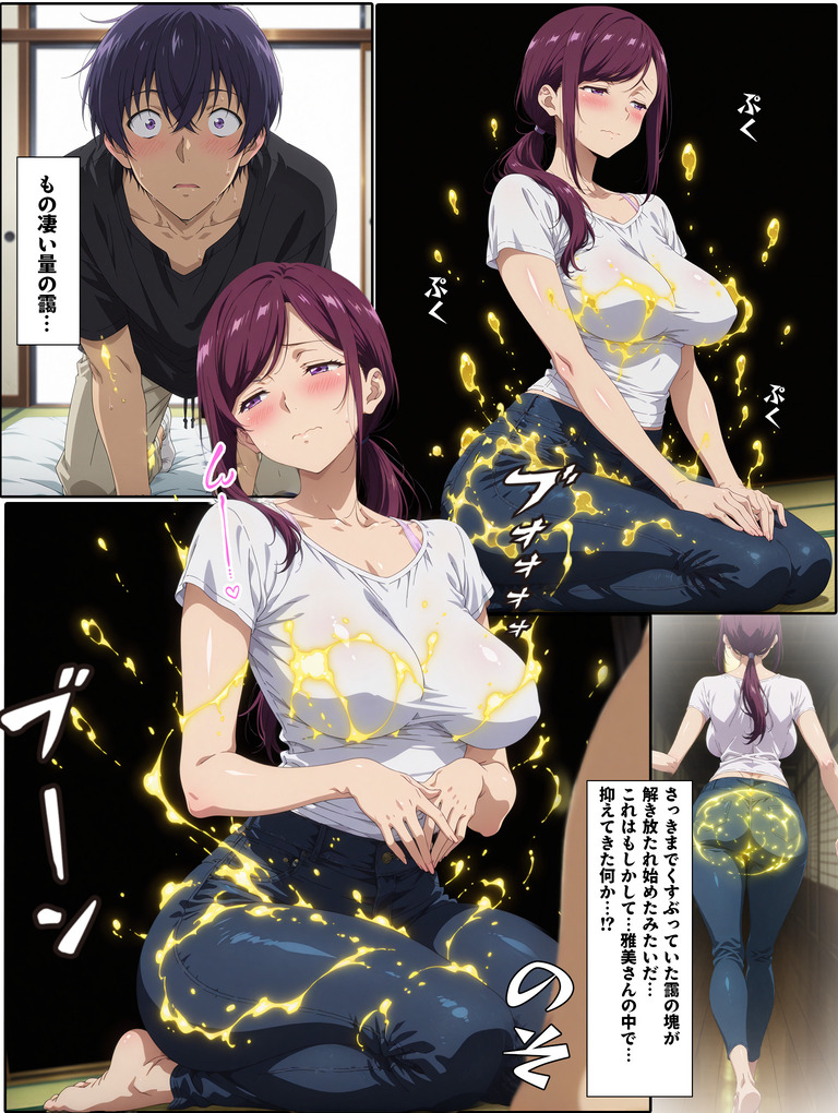 【えろまんが】ワイ…過去にタイムスリップしたら突然綺麗な人妻さんにザーメンを求められる…