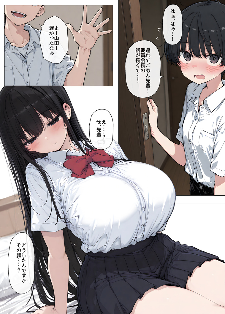 【エロマンガ】普段は無表情な先輩がヤリチン男にガン突きされて完全にメス堕ちしてる…