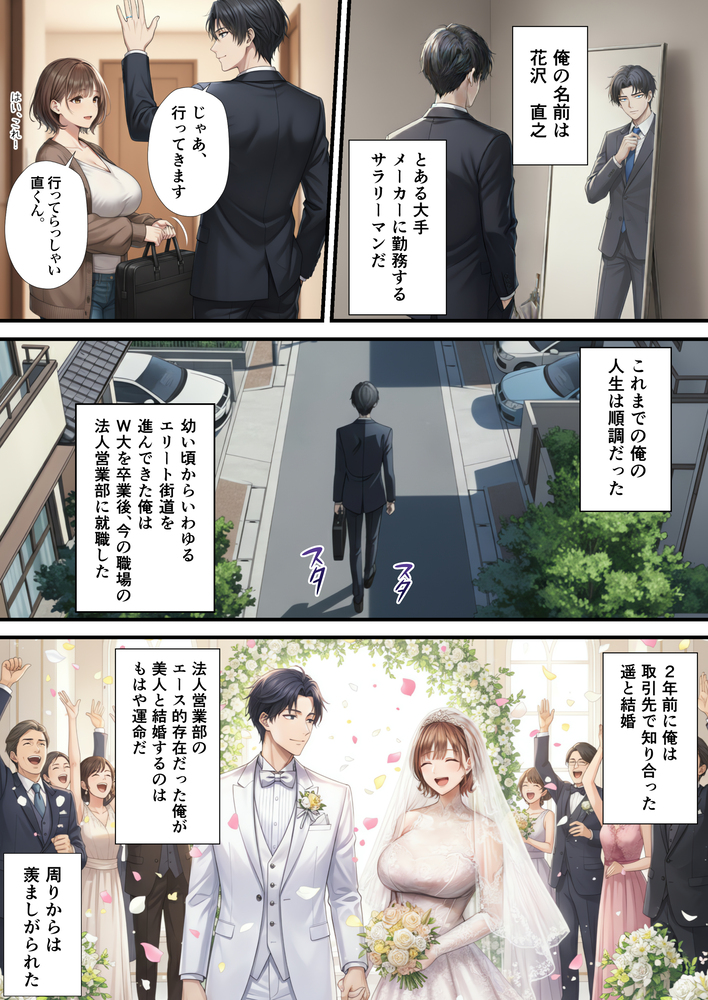 【エロ漫画】嫁の裏垢がとんでもなくエロくて…旦那は完全鬱勃起…