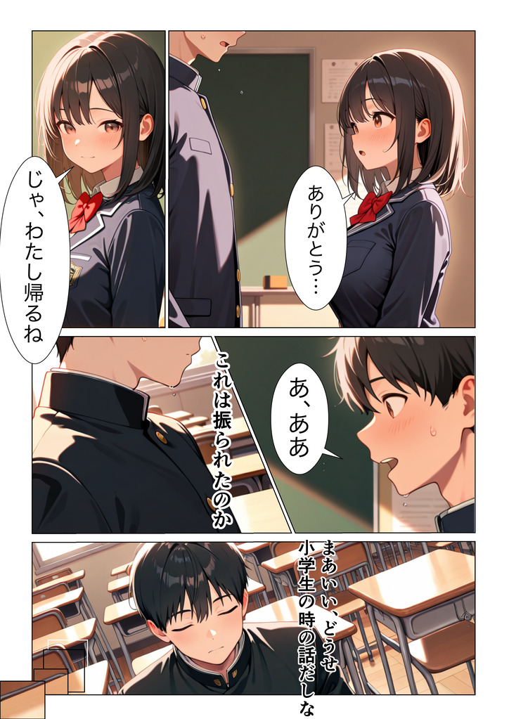 【エロマンガ】初恋相手と再会してエッチする流れにドキドキが止まらない！