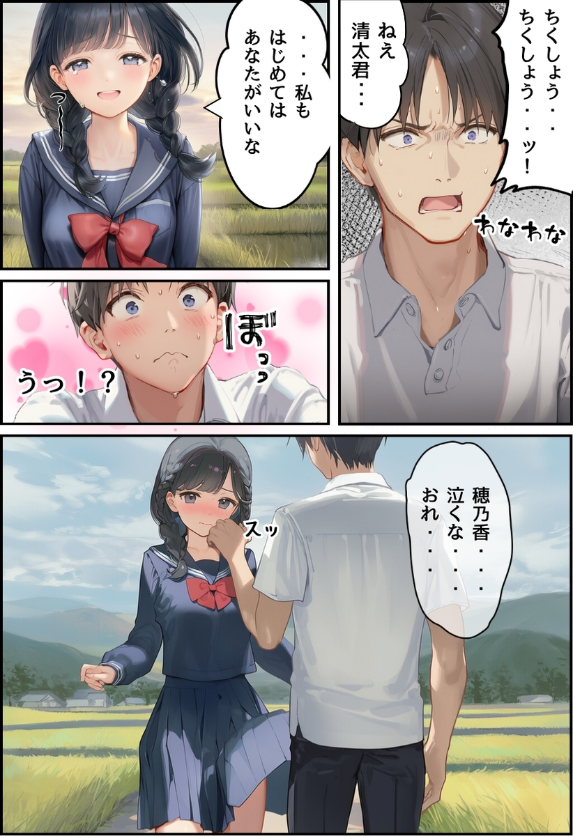 【エロ漫画】汚されていくのに止まらない…一晩中汗だくで連続絶頂アクメを決めさせられた処女娘の結末が…