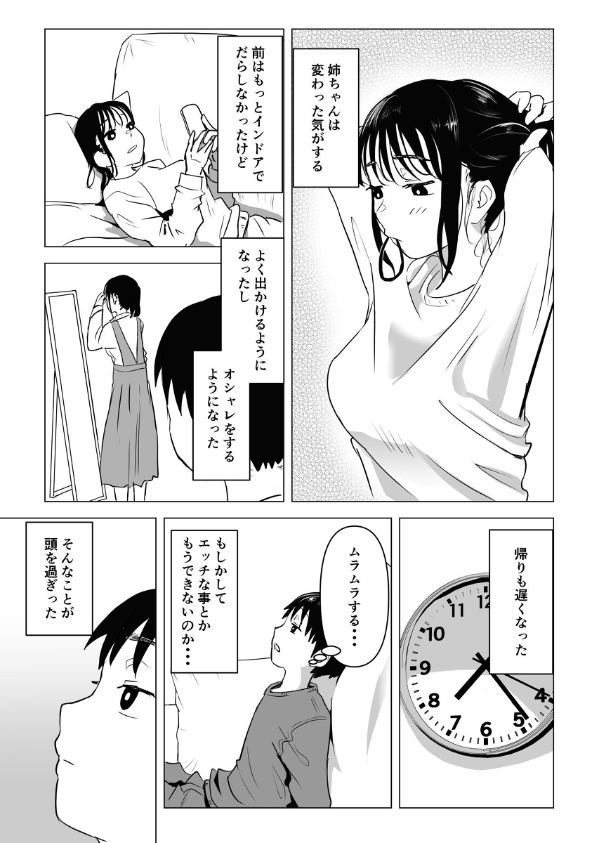【エロ漫画】姉と弟であたりまえのようにエッチしてる姿がヤバ過ぎるwww