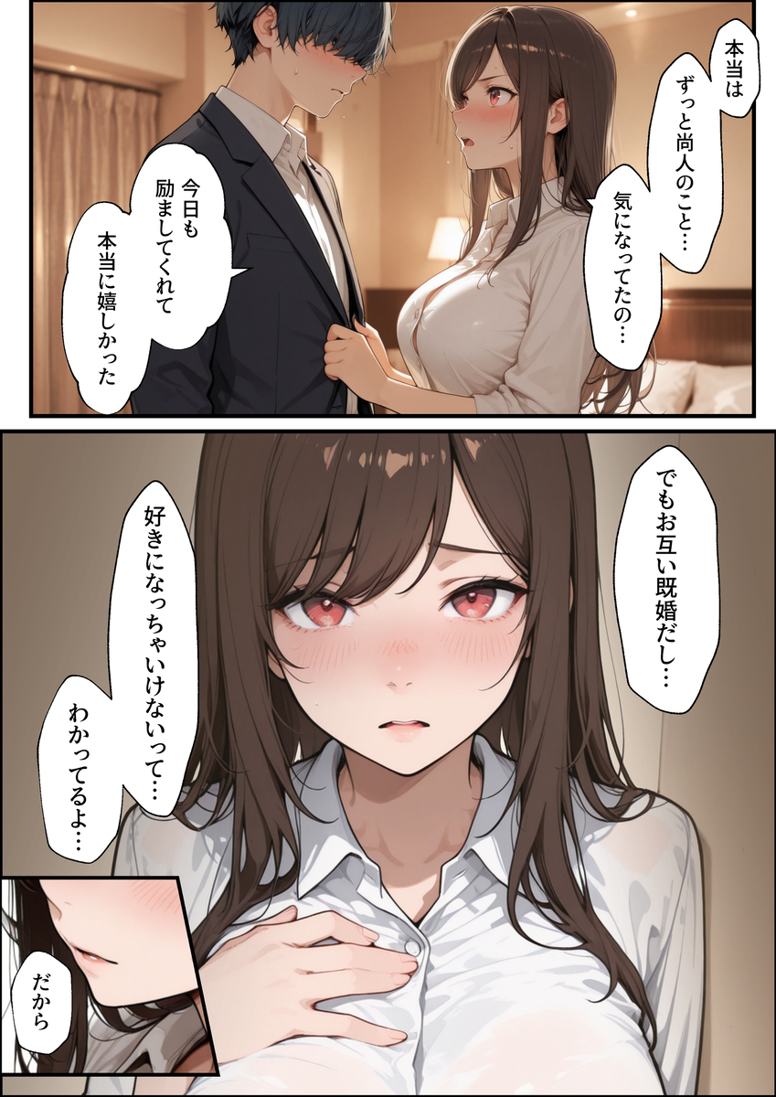 【エロ漫画】職場の人妻OLさんと休憩中に浮気セックスって理想的すぎるwww