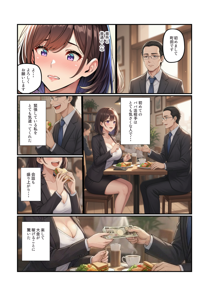 【えろまんが】パパ活に手を出したシンママさん息子の教師との禁断の関係に…