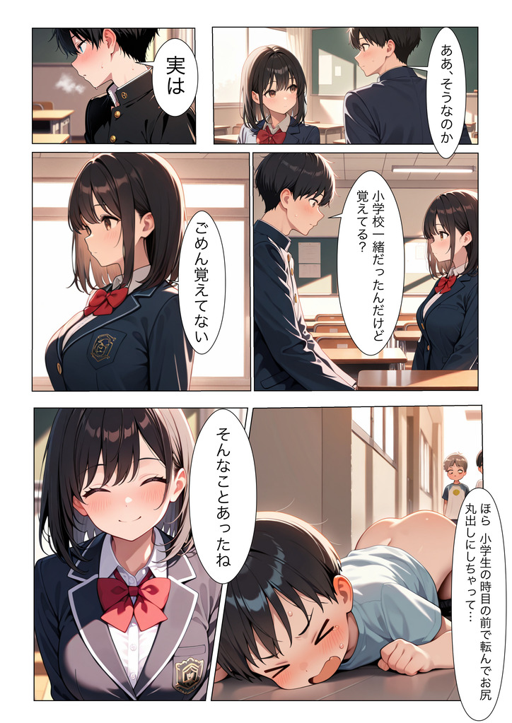 【エロマンガ】初恋相手と再会してエッチする流れにドキドキが止まらない！