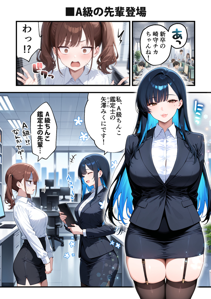 【エロ漫画】月給50万円に釣られて入社した女子大生の仕事内容がエロすぎたwww