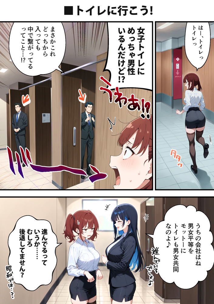 【エロ漫画】月給50万円に釣られて入社した女子大生の仕事内容がエロすぎたwww