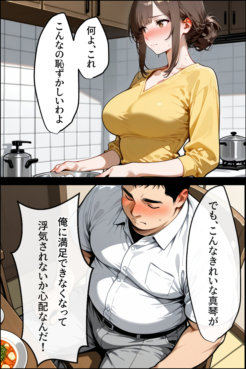 【エロ漫画】寝取らせ相手を選ぶマッチングアプリに沼る人妻さんがシコリティー