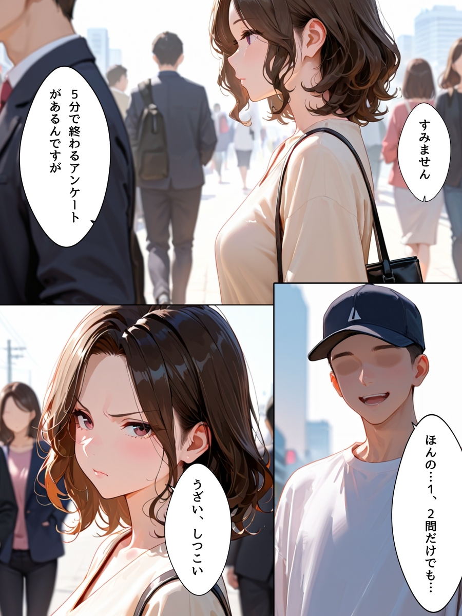 【エロマンガ】頼まれると断れない人妻さん…気が付けばAV出演することに…