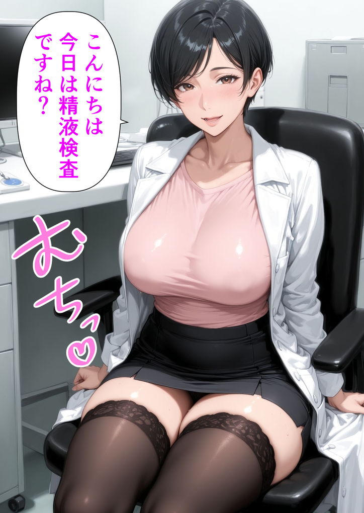 【エロ漫画】精液が優秀すぎて人妻女医に吸い取られましたwww